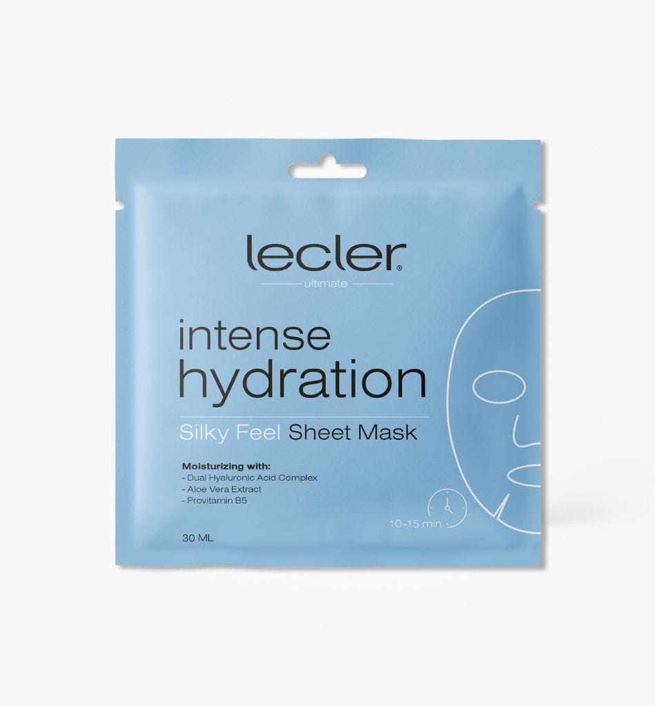 Drėkinanti lakštinė veido kaukė Lecler INTENSE-HYDRATION