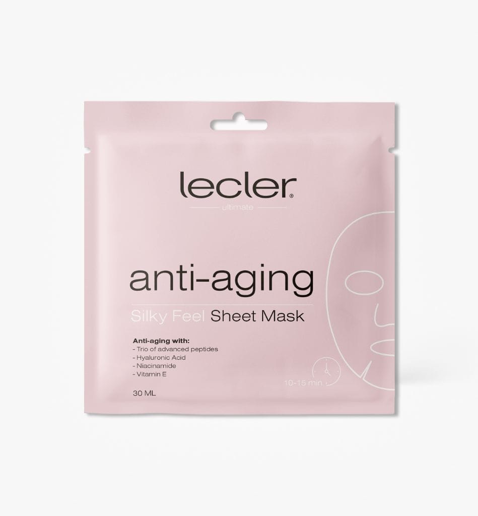 Stangrinanti lakštinė veido kaukė LECLER ANTI-AGING